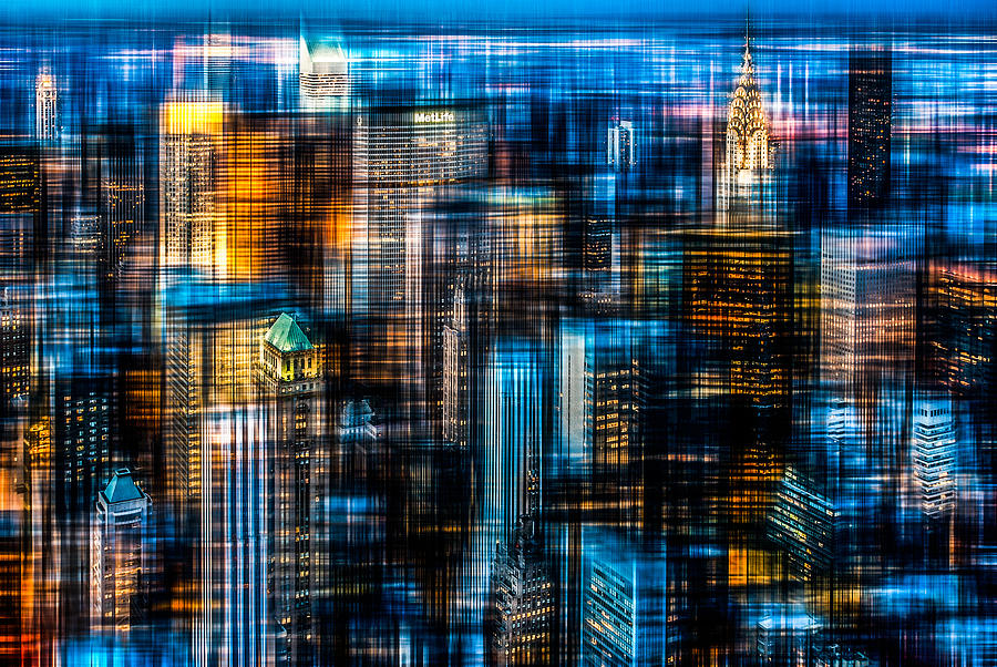 Abstract Photograph - Downtown II B by Hannes Cmarits