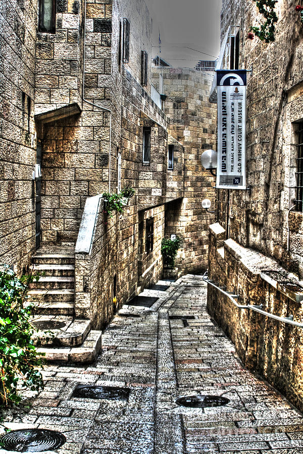 Downtown in Jerusalems Old City Photograph by Doc Braham