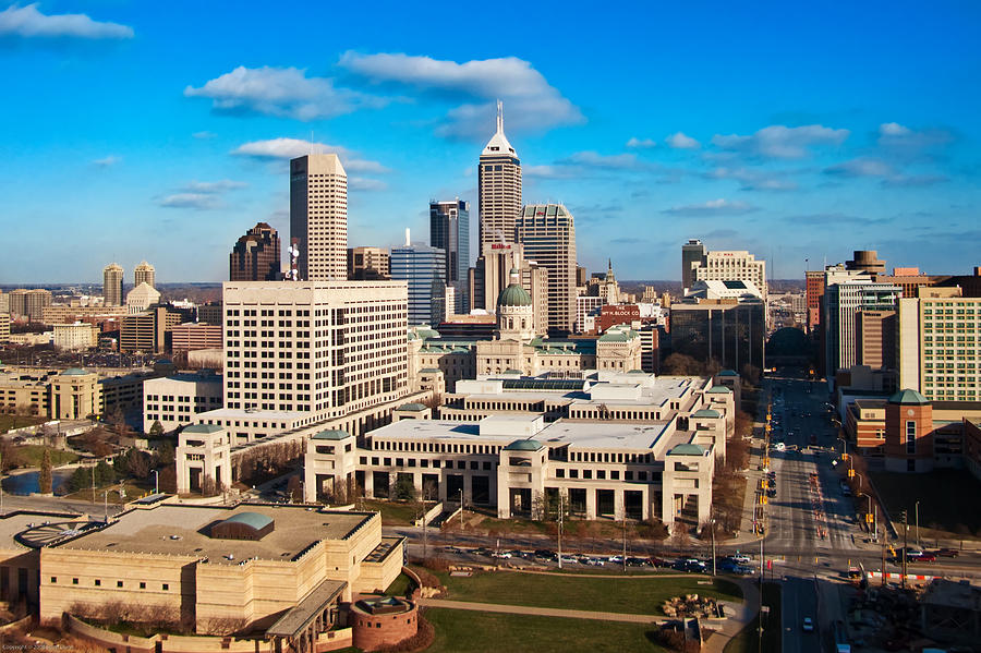 Downtown Indianapolis, Capitol, State Museum Photograph by Photo by Scott Dunn