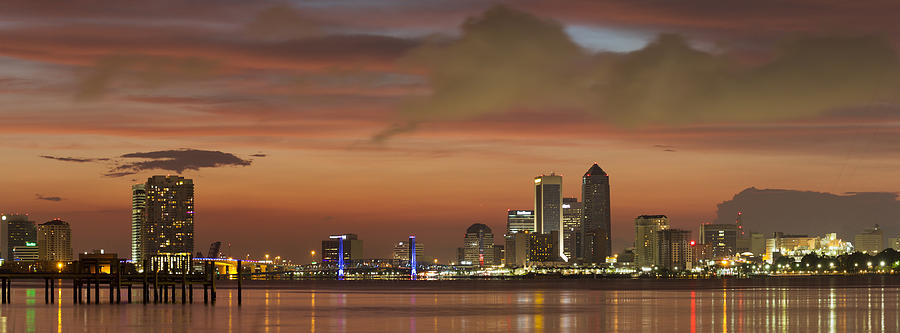 Jacksonville Photograph - Downtown Jacksonville by Jeff Turpin