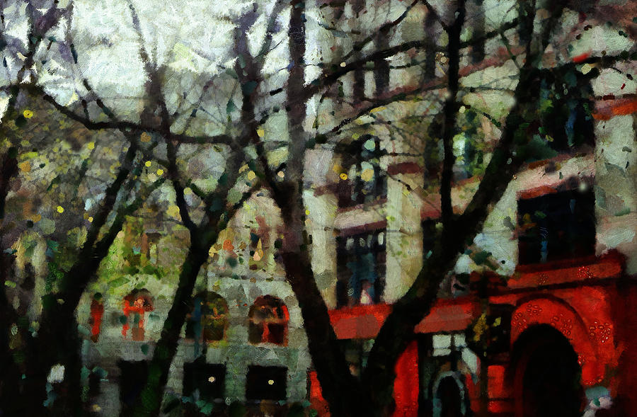 Landscape Painting - Downtown  by Janice MacLellan