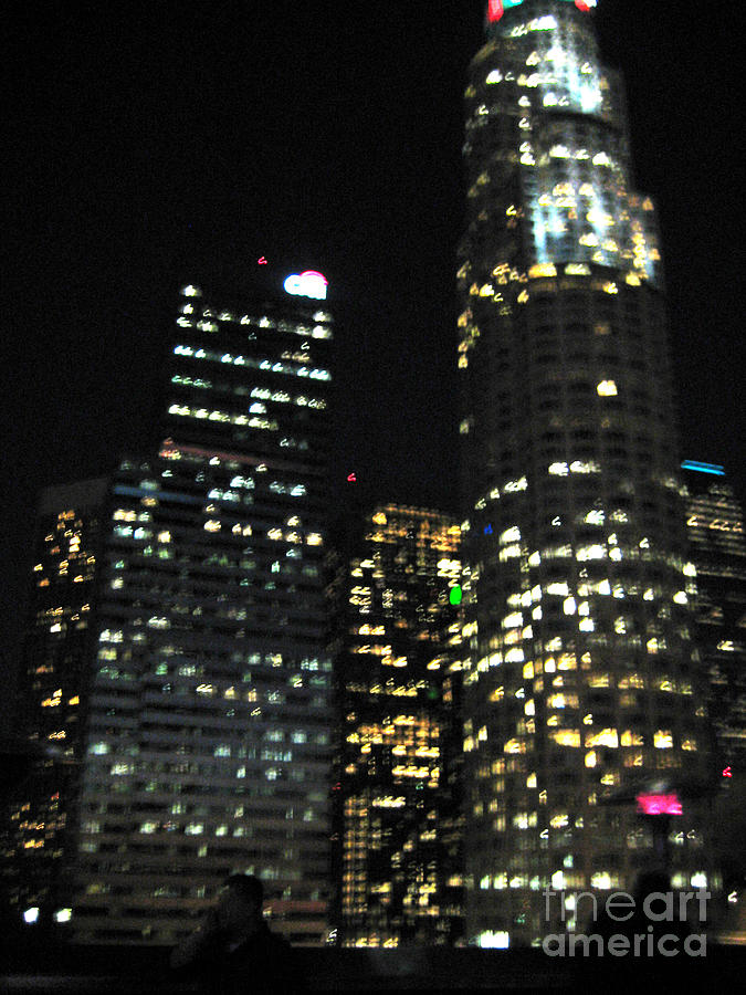 Downtown LA in a blur Photograph by Micah May