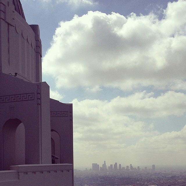 Downtown La In The Haze Photograph by Olivier Pasco