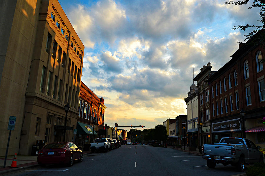 Downtown Lenoir North Carolina Photograph by Amber Summerow