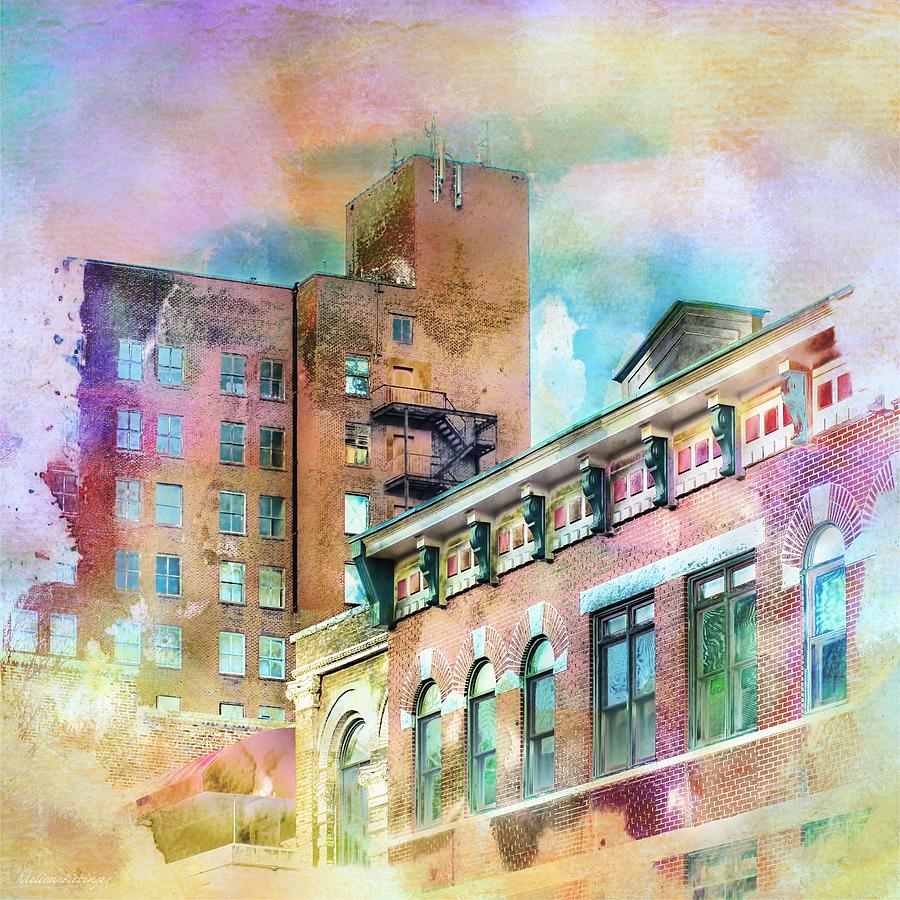 Downtown Living In Color Digital Art by Melissa Bittinger