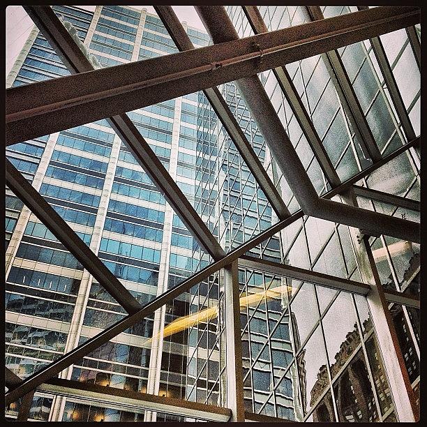 Architecture Photograph - Downtown Looking Up #chicago #loop by Kristine Tague
