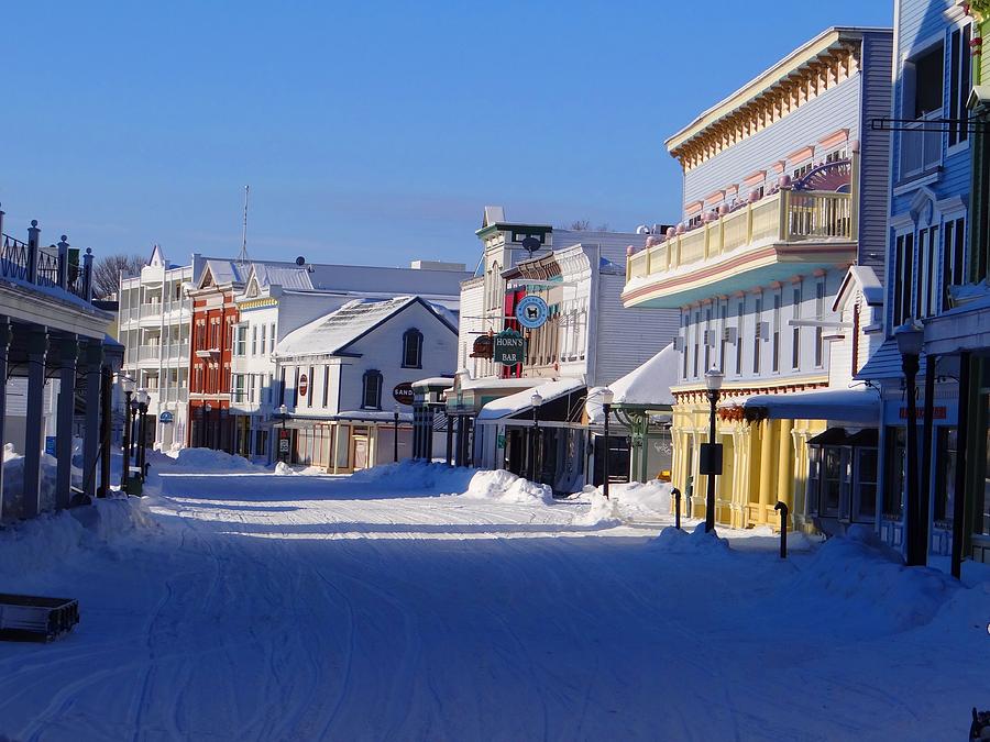 Downtown Mackinac in the Early Morning Photograph by Keith Stokes
