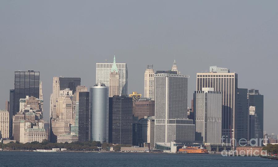 Downtown Manhattan shot from the Staten Island Ferry Photograph by John Telfer