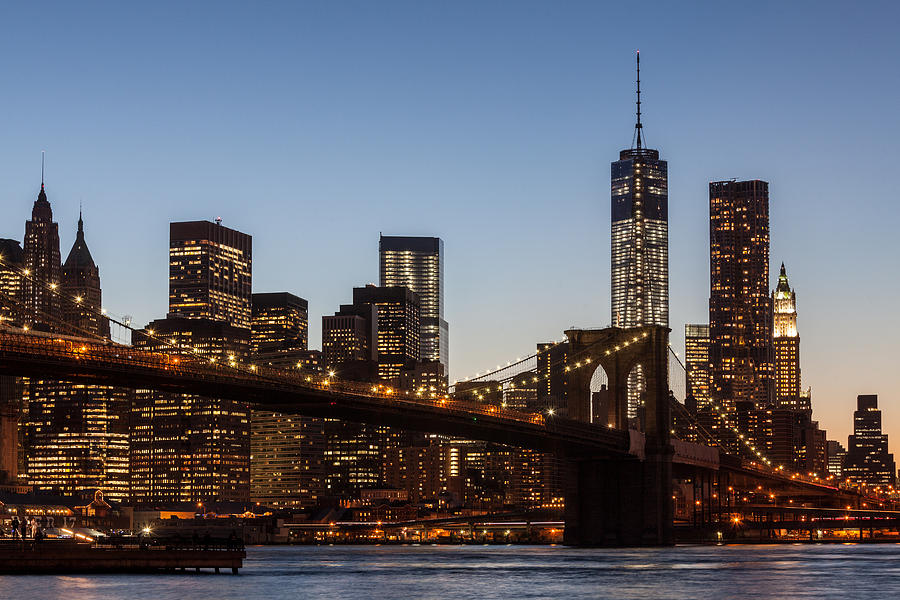 Downtown Manhatten Photograph by Wolfgang Woerndl - Fine Art America