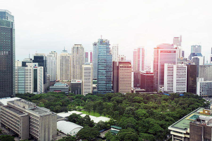 Downtown Manila  Makati Skyline And Photograph by Eternity In An Instant