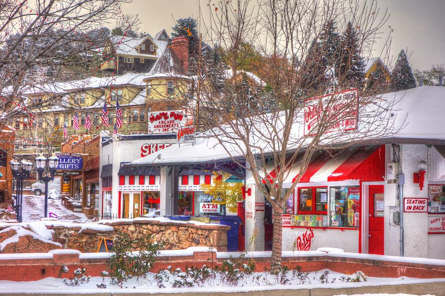 Patsys Candies in Snow Photograph by Lanita Williams