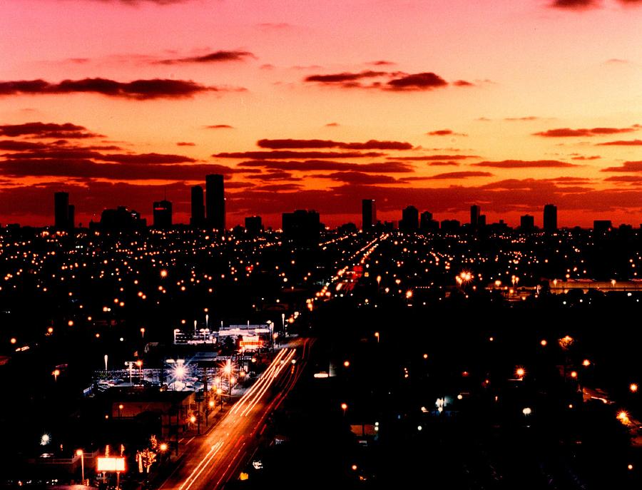 Downtown Miami at Dawn Photograph by Retro Images Archive