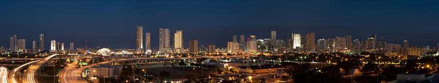 Downtown Miami Skyline at  Photograph by Georgia Clare