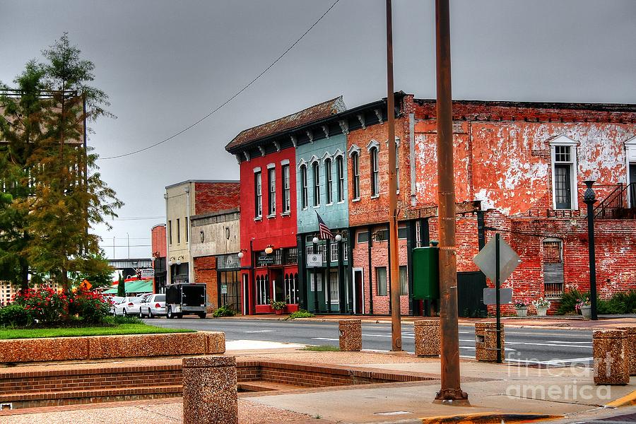 Downtown Monroe Business District Photograph by Ester McGuire