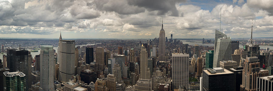 Downtown New York panorama Photograph by Gary Eason