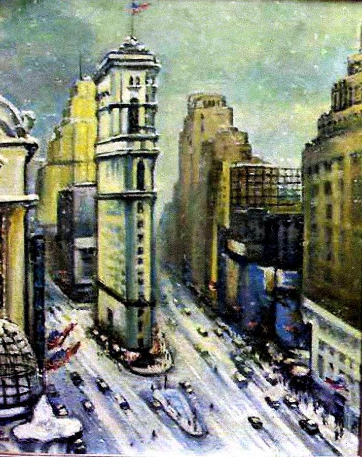 Downtown New York Painting by Philip Corley