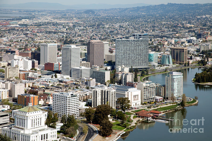 Downtown Oakland Skyline Photograph By Bill Cobb - Fine Art America