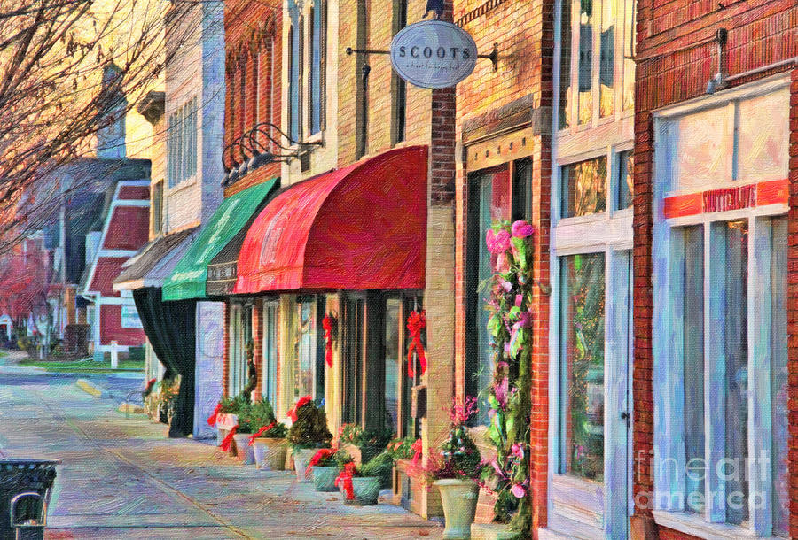 Remax Realty Photograph - Downtown Perrysburg in December by Jack Schultz