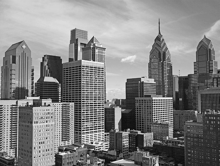 Downtown Philadelphia Photograph by Rona Black