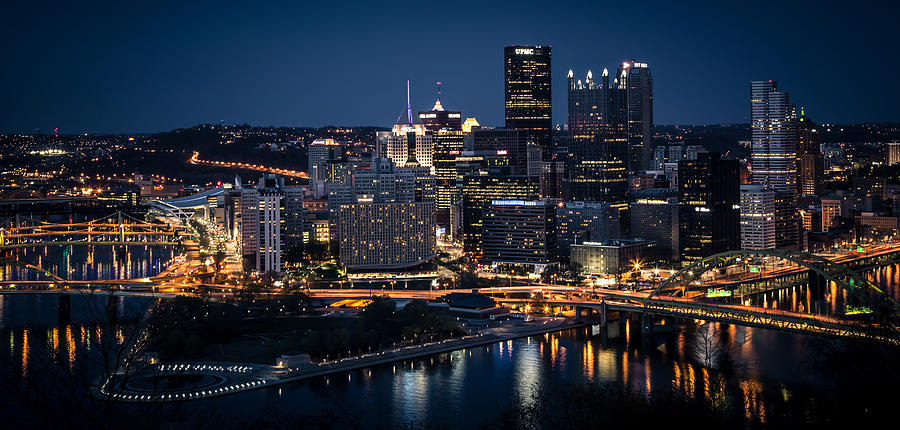 Pittsburgh Photograph - Downtown Pittsburgh - Mount Washington by Kyle Nagle