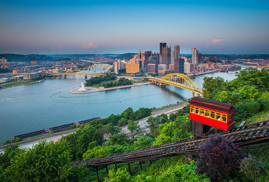 Downtown Pittsburgh, Pennsylvania Photograph by HaizhanZheng Downtown Pittsburgh, Pennsylvania Photograph by HaizhanZheng