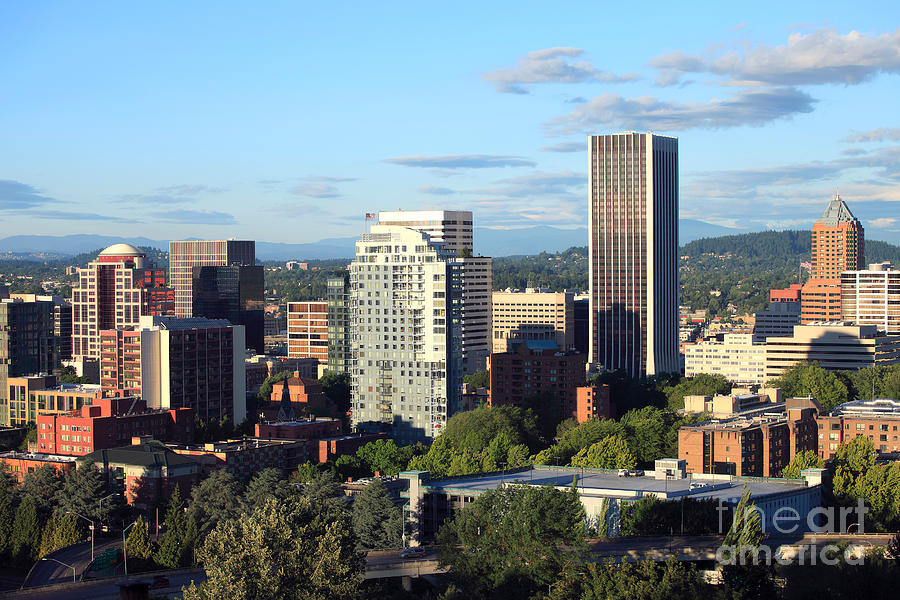 Downtown Portland Oregon Photograph By Bill Cobb - Fine Art America