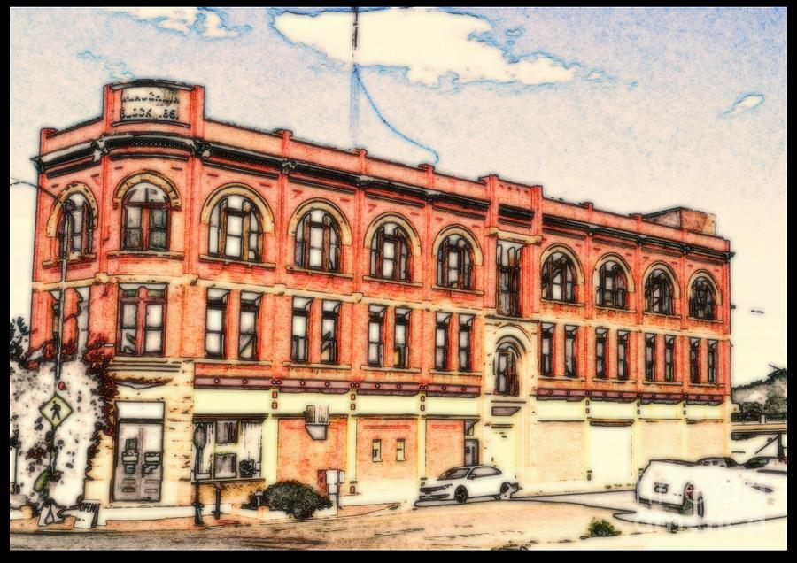 Downtown Pueblo in colored Pencil 2 Photograph by Kelly Awad
