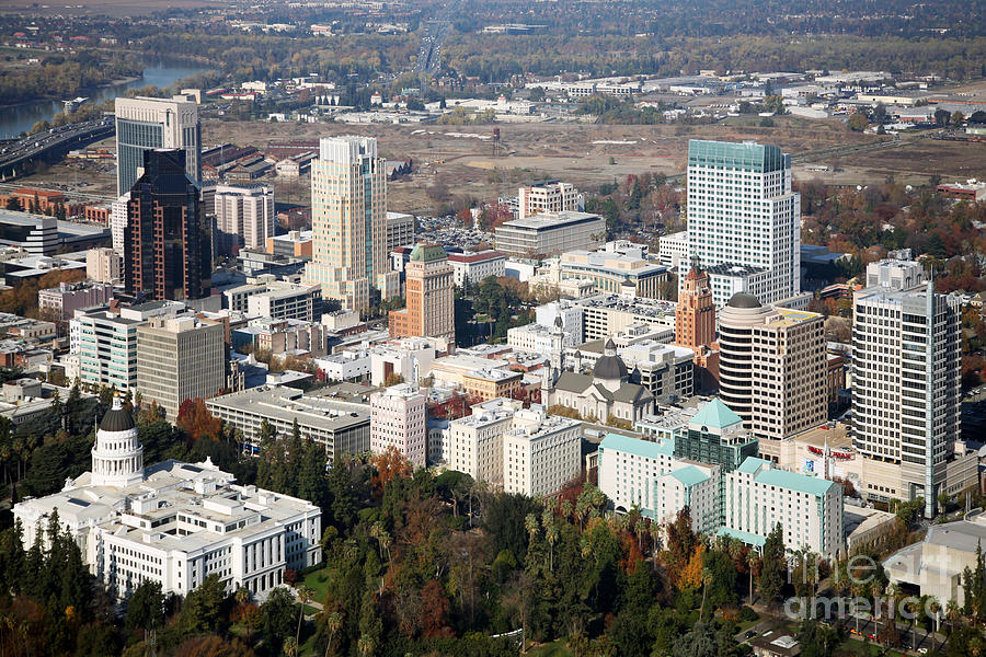 Downtown Sacramento and Capitol Park Photograph by Bill Cobb