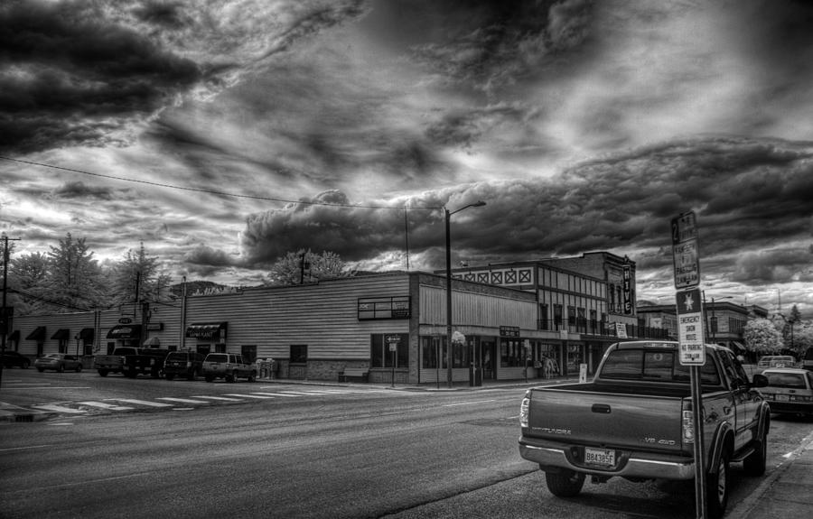 Downtown Sandpoint In Infrared 2 Photograph by Lee Santa