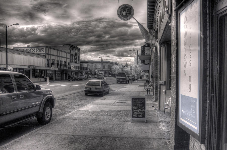 Downtown Sandpoint In Infrared 3 Photograph by Lee Santa