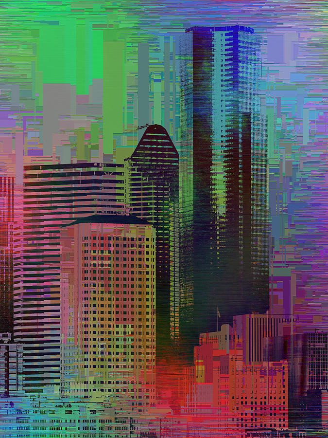Downtown Seattle Cubed 3 Digital Art by Tim Allen