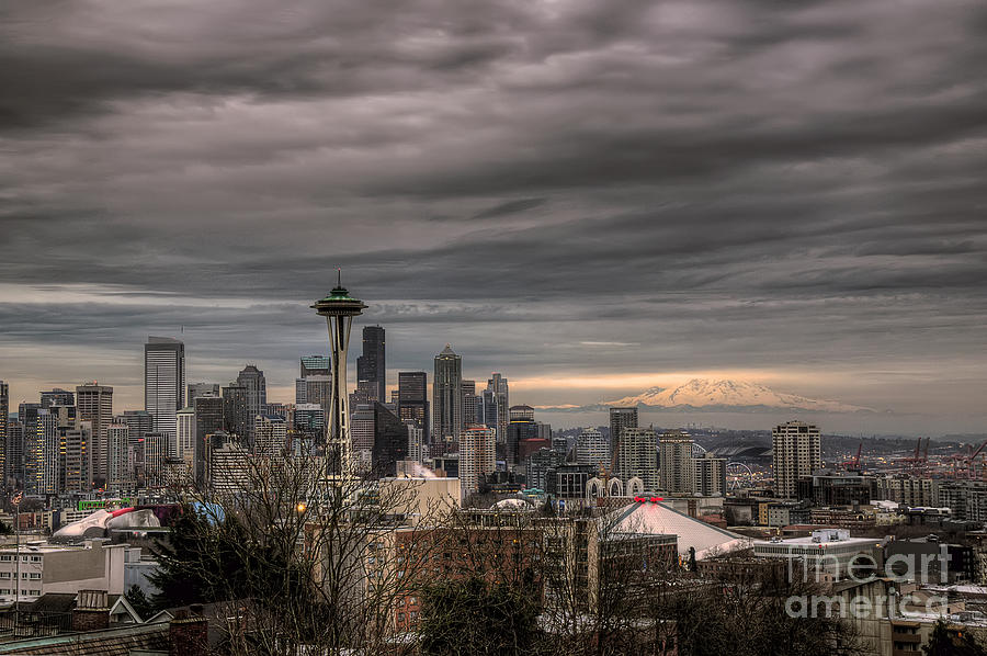 Downtown Seattle Photograph by Eddie Yerkish