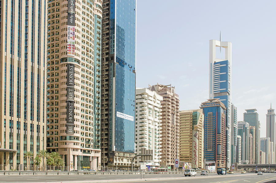 Downtown Skyline Of Dubai, United Arab Photograph by Michael Defreitas ...