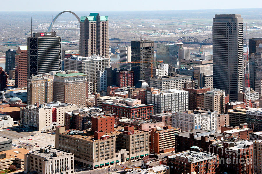 Downtown St Louis MO Photograph by Bill Cobb - Fine Art America