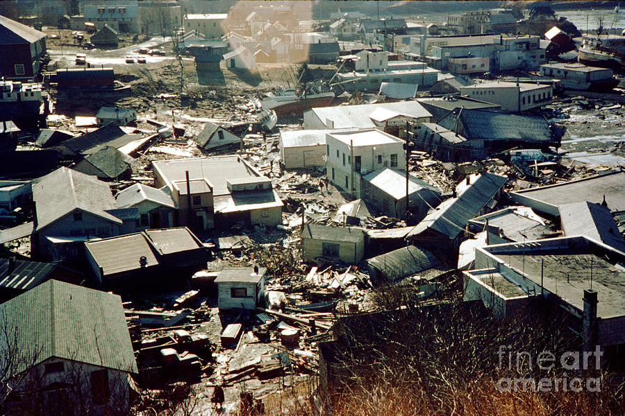 Great Alaska Earthquake of 1964 Downtown Valdez Photograph by Wernher Krutein - Pixels
