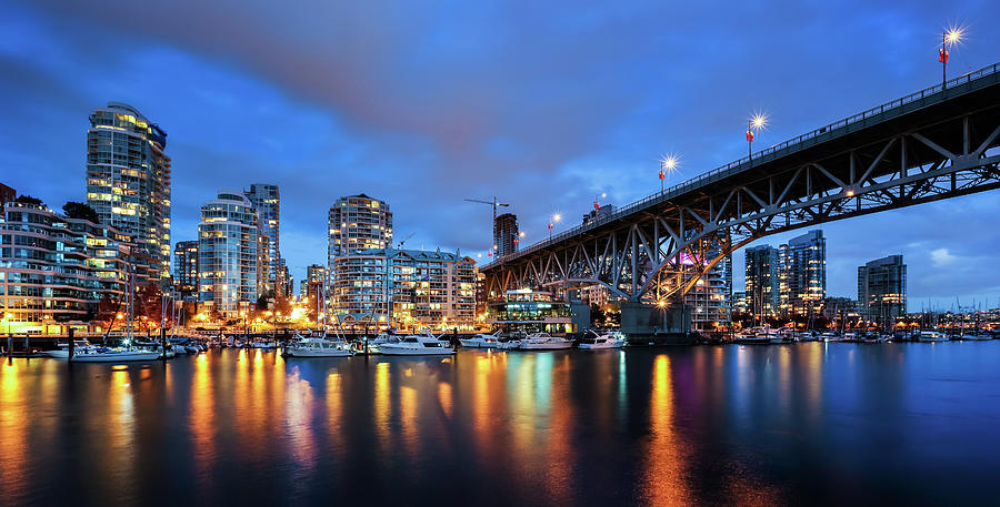Downtown Vancouver Skyline From Photograph by Alexis Birkill