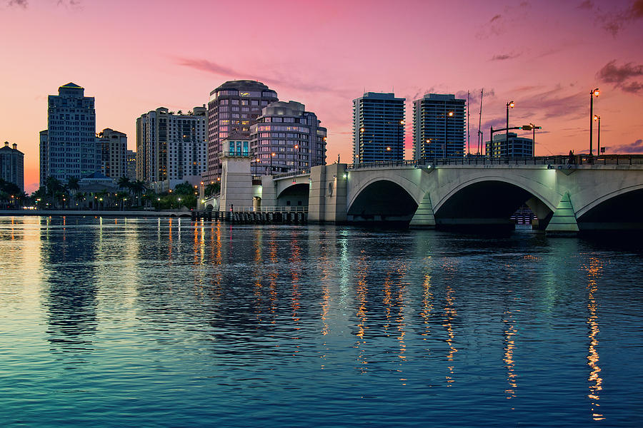 Downtown West Palm Beach Photograph by Ddmitr