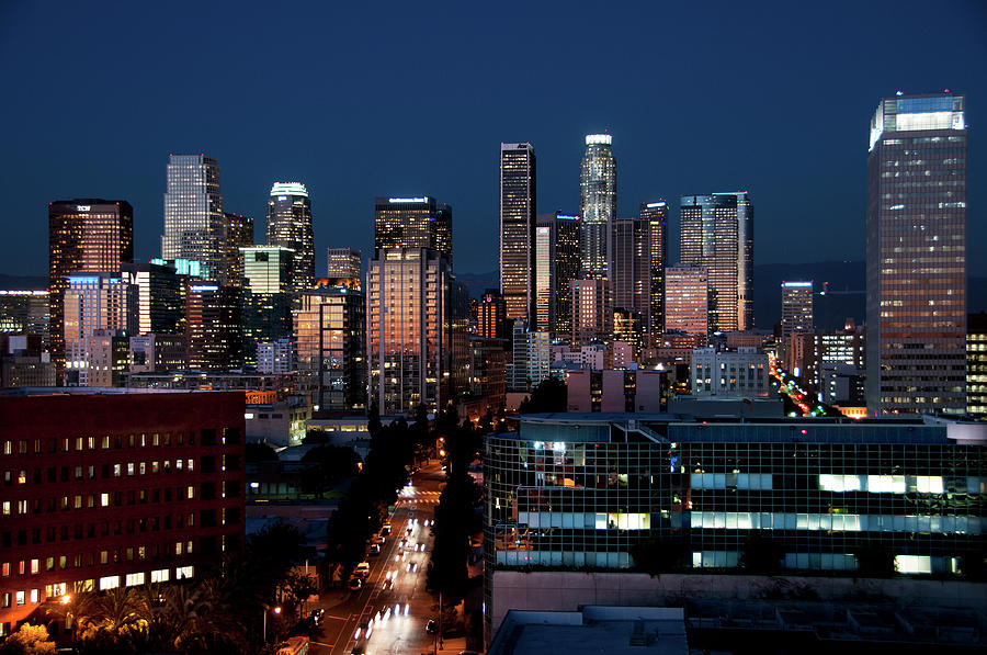 Downtownn Los Amgeles Photograph by Mitch Diamond - Fine Art America