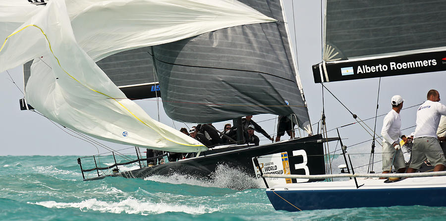 Miami Photograph - Downwind Action by Steven Lapkin