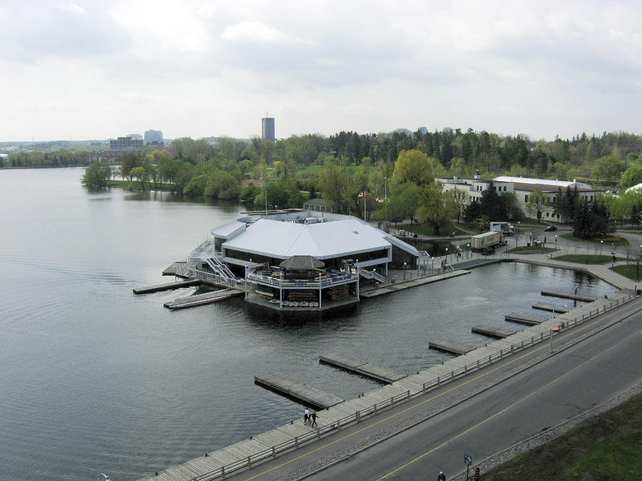 Architecture Photograph - Dows Lake Pavilion, Ottawa Tulip by Rob Huntley