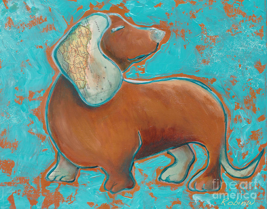 Doxies Rule the World Painting by Robin Wiesneth