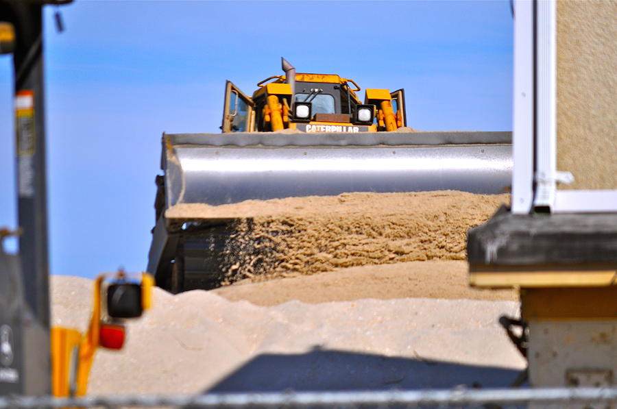 Dozer on th Beach Photograph by LMC Photography Lisa Cifaretto - Fine ...