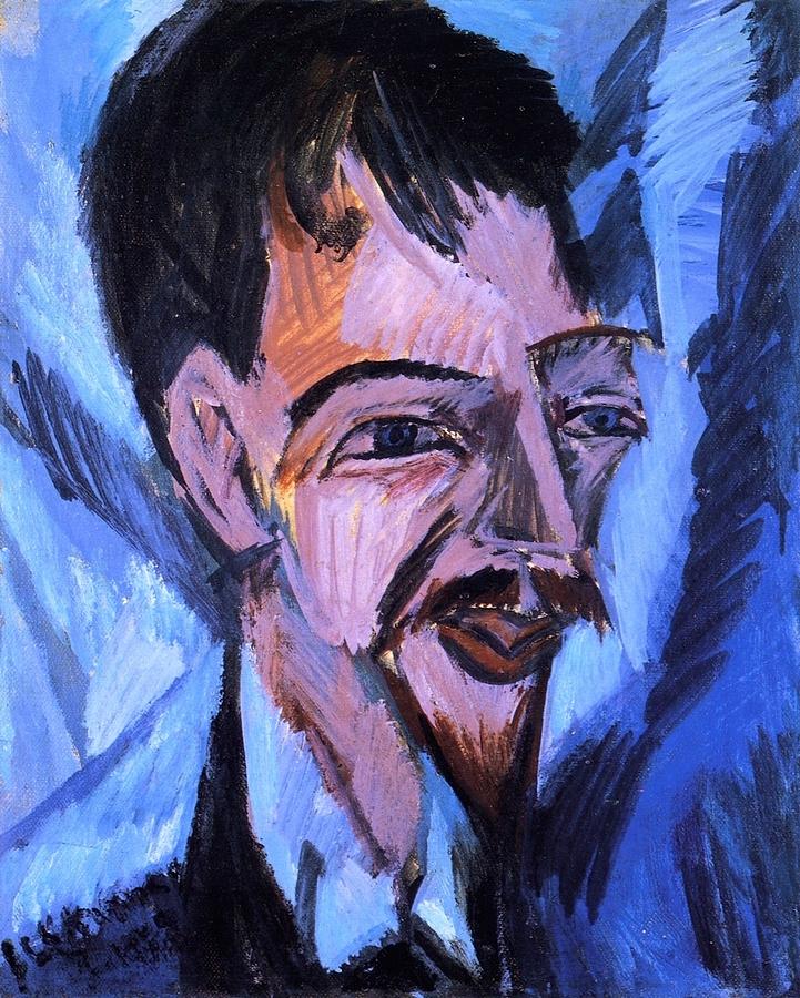 Dr. Alfred Doblin Painting by Ernst Ludwig Kirchner