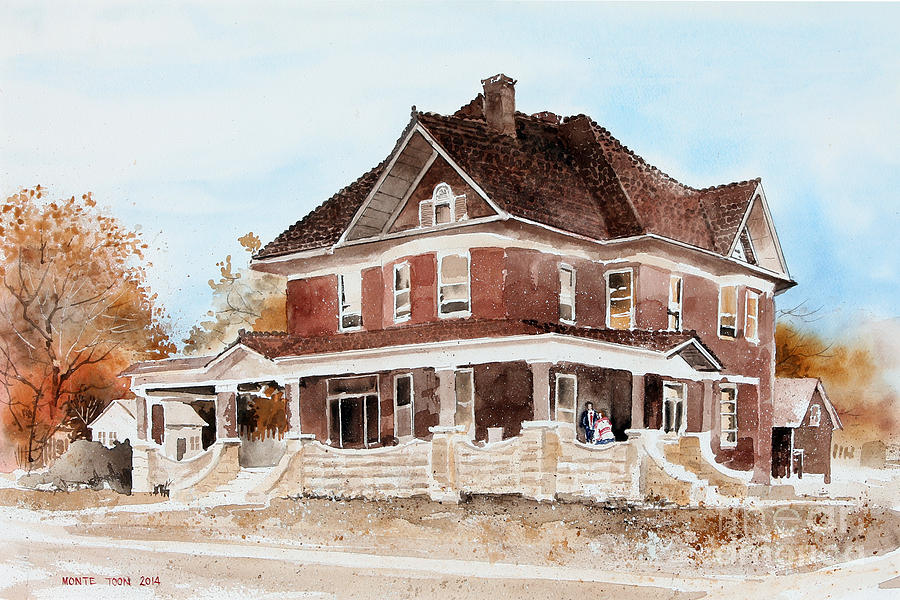 Dr. Hall Residence Painting by Monte Toon