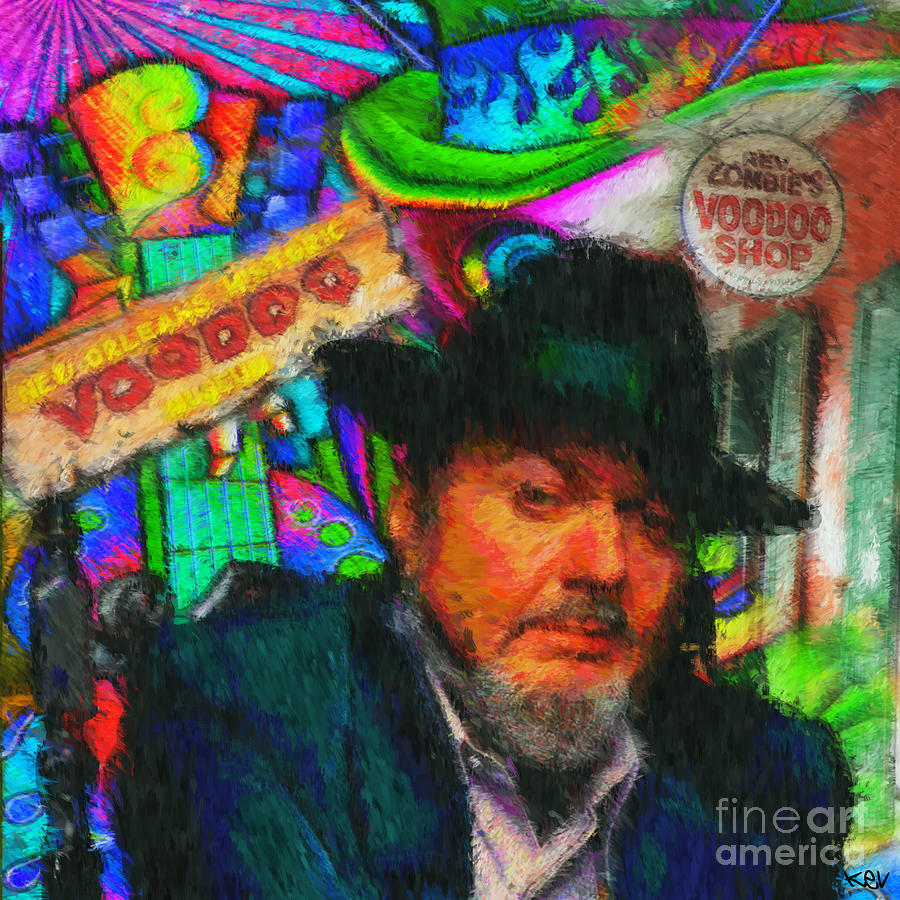 Music Painting - Dr John by Kevin Rogerson