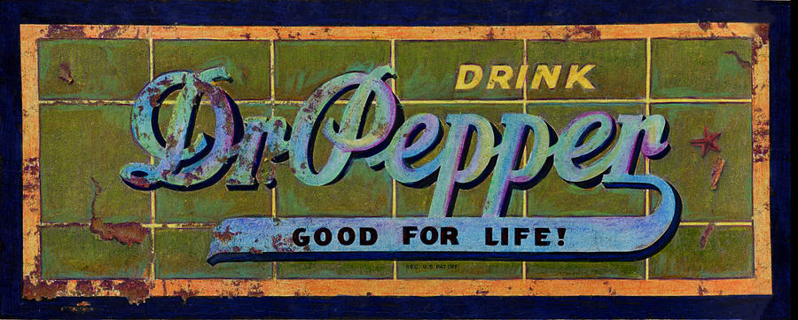 Dr Pepper Painting by Cindy McIntyre