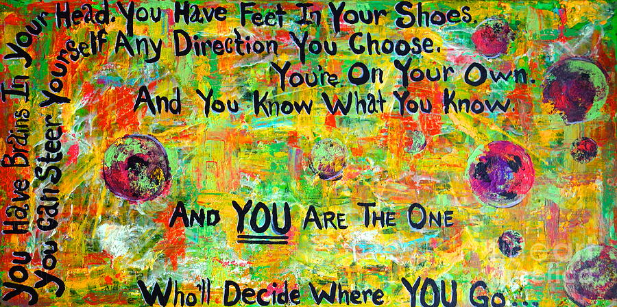 Inspirational Painting - Dr. Suess by Jacqueline Athmann
