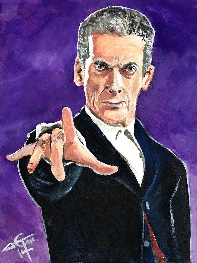 Dr Who #12 - Peter Capaldi Painting by Tom Carlton
