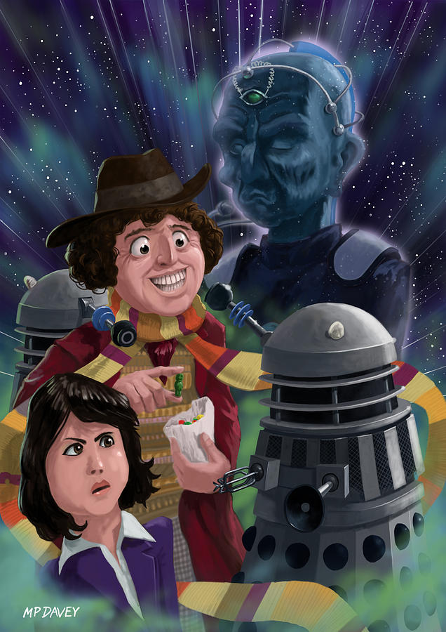 Science Fiction Digital Art - Dr Who 4th doctor Jelly Baby by Martin Davey
