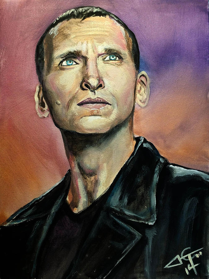 Dr Who #9 - Christopher Eccleston Painting by Tom Carlton